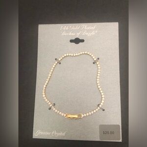 Bracelet 14k Gold Plated Crystal Bracelet Duchess of Dazzle New